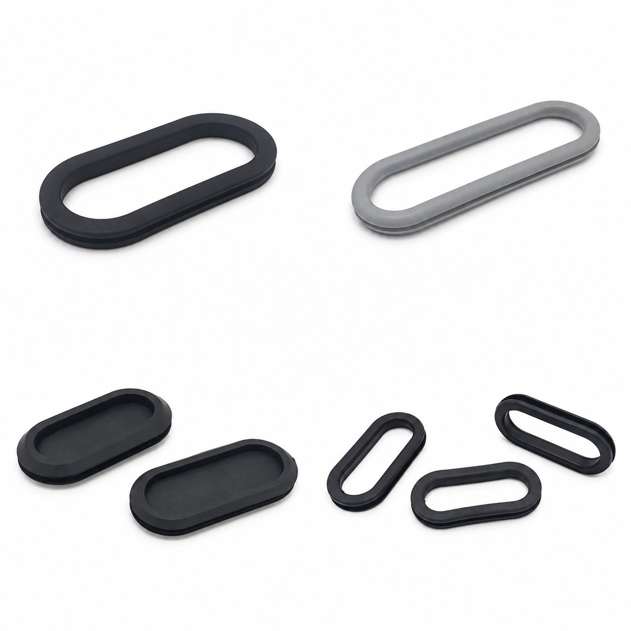 Custom made Oval Blind Rubber Grommet