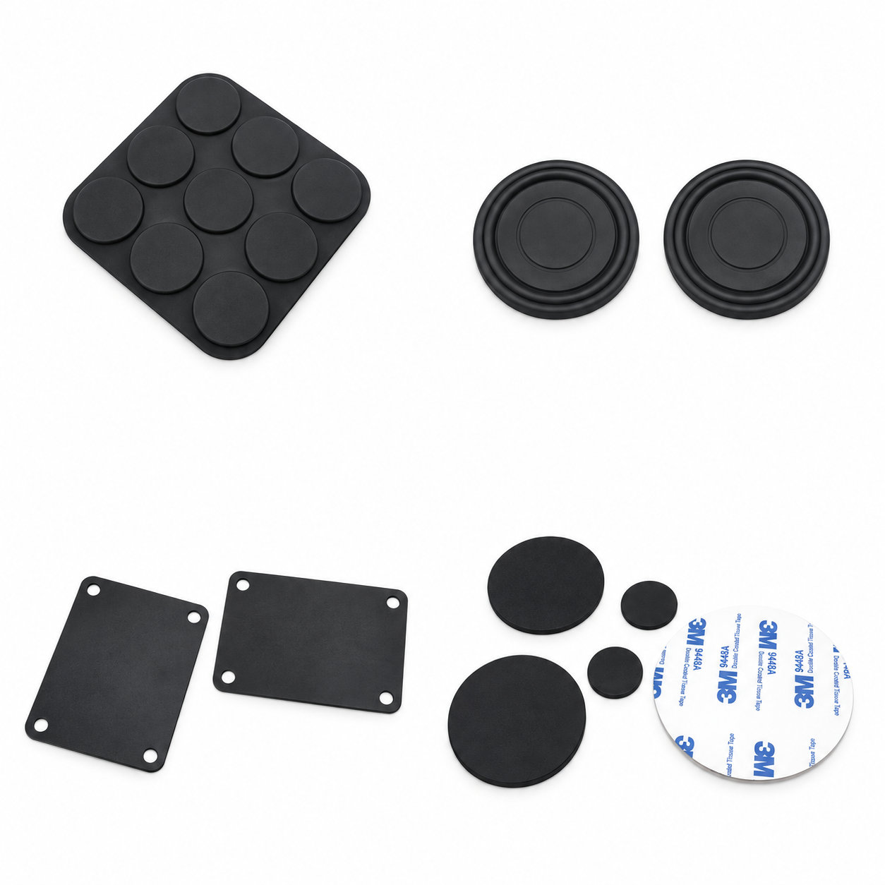 Custom made rubber adhesive protection bumper pads