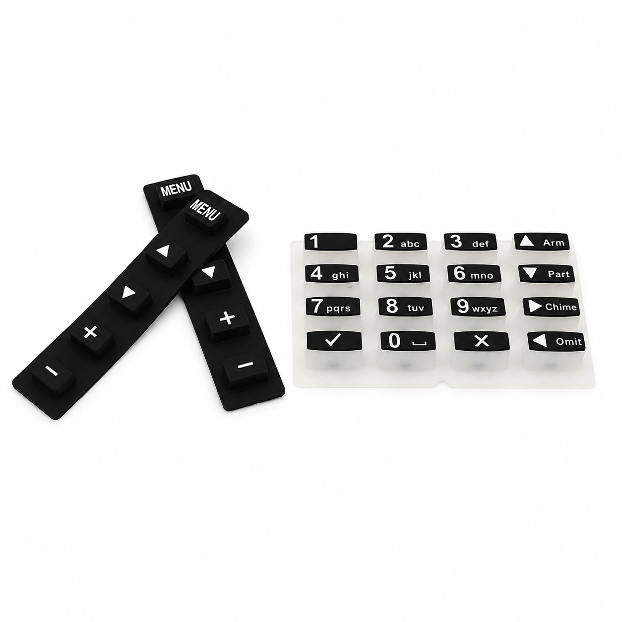 Custom rubber buttons silicone keypad with silkscreen printing