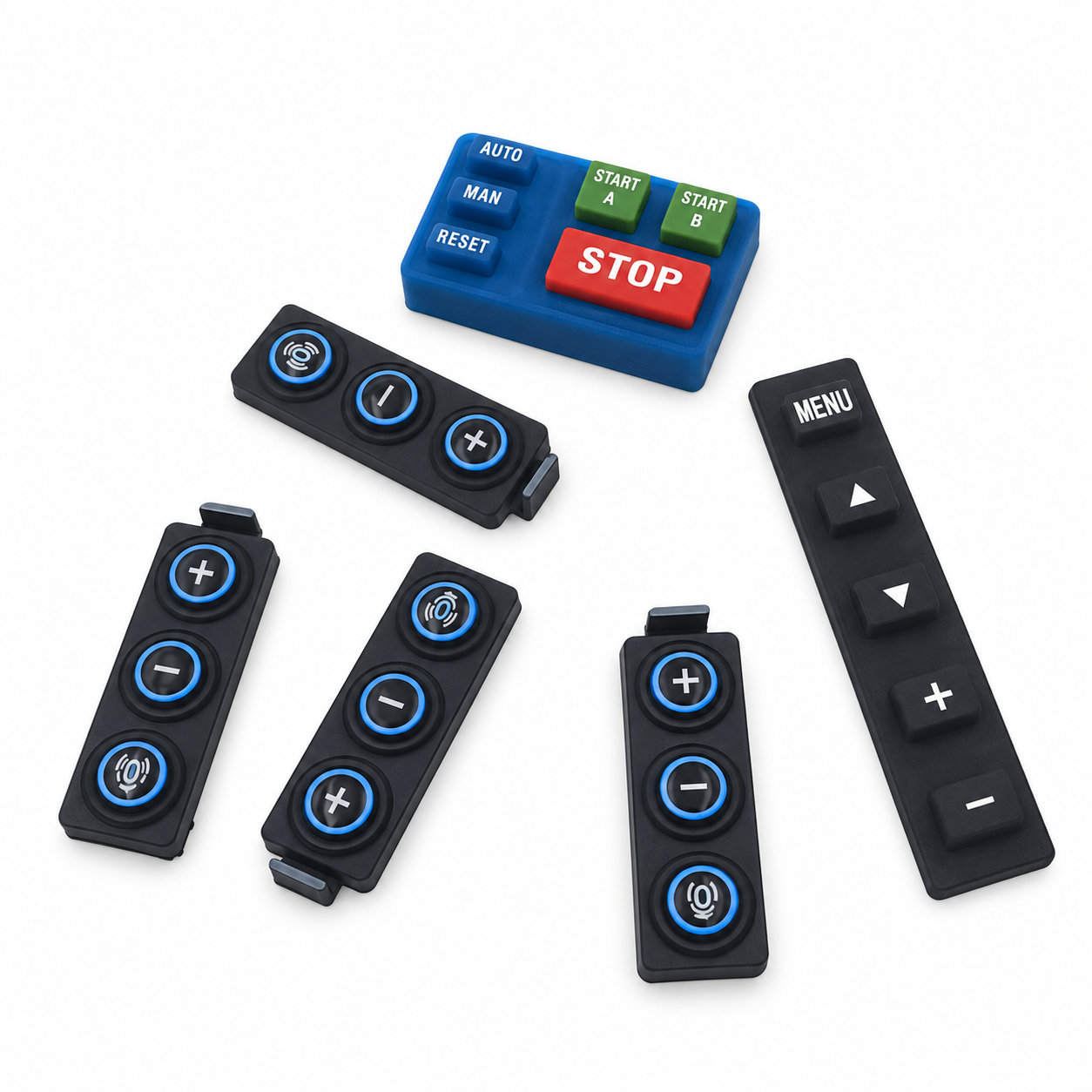 Rubber laser etching keypads electronic buttons