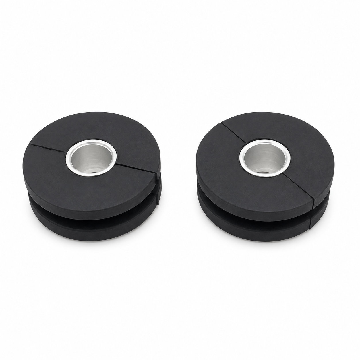 Rubber grommet with hardware metal grommet rings