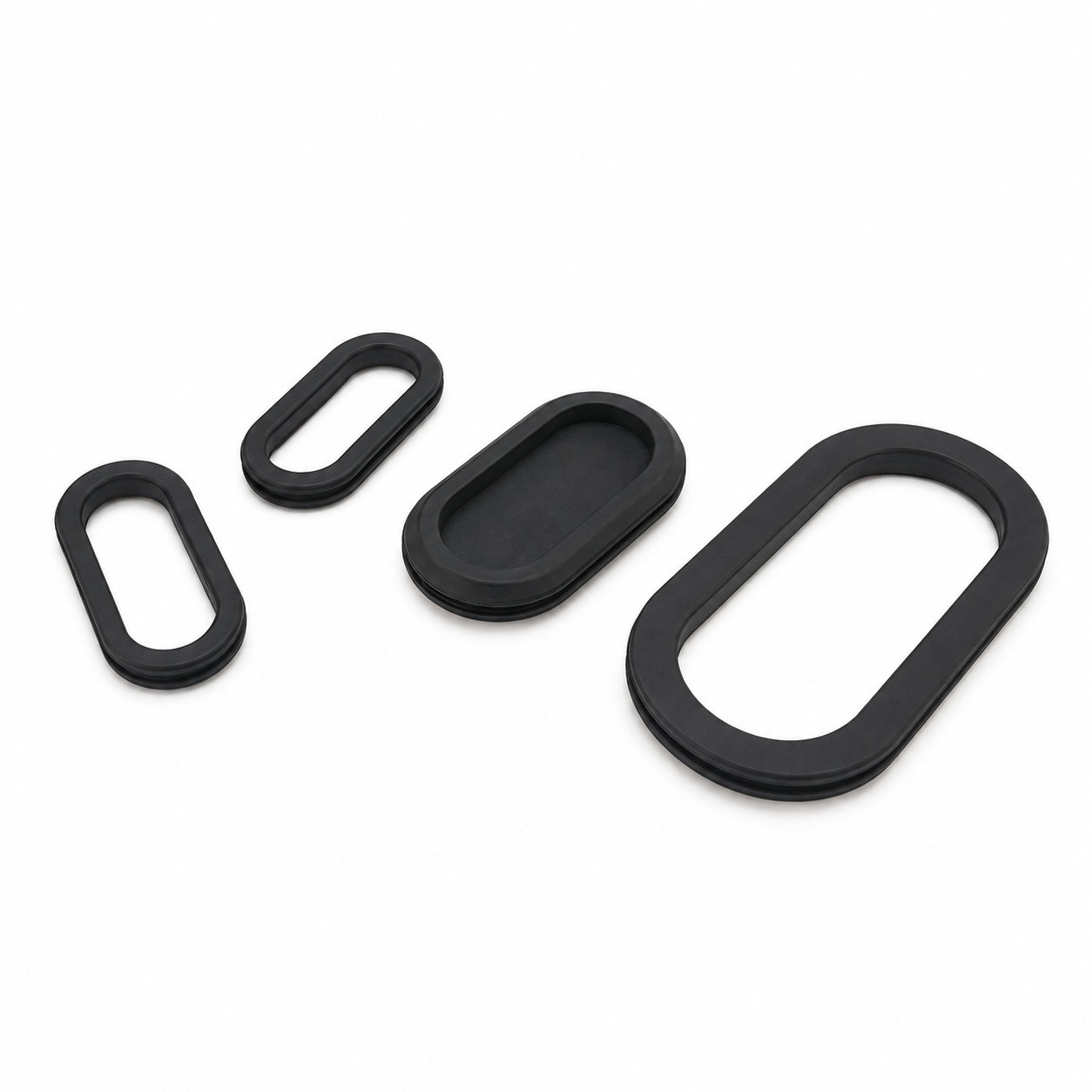 Oblong cable grommets Oval silicone grommet