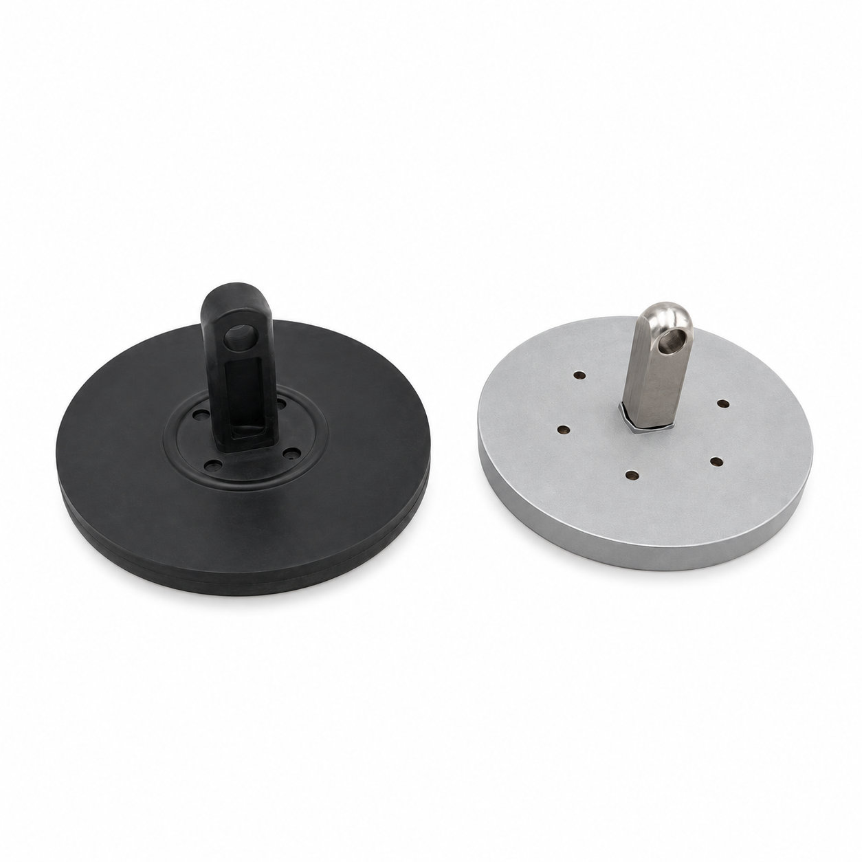 Silicone rubber vacuum suckers with bolt hardware