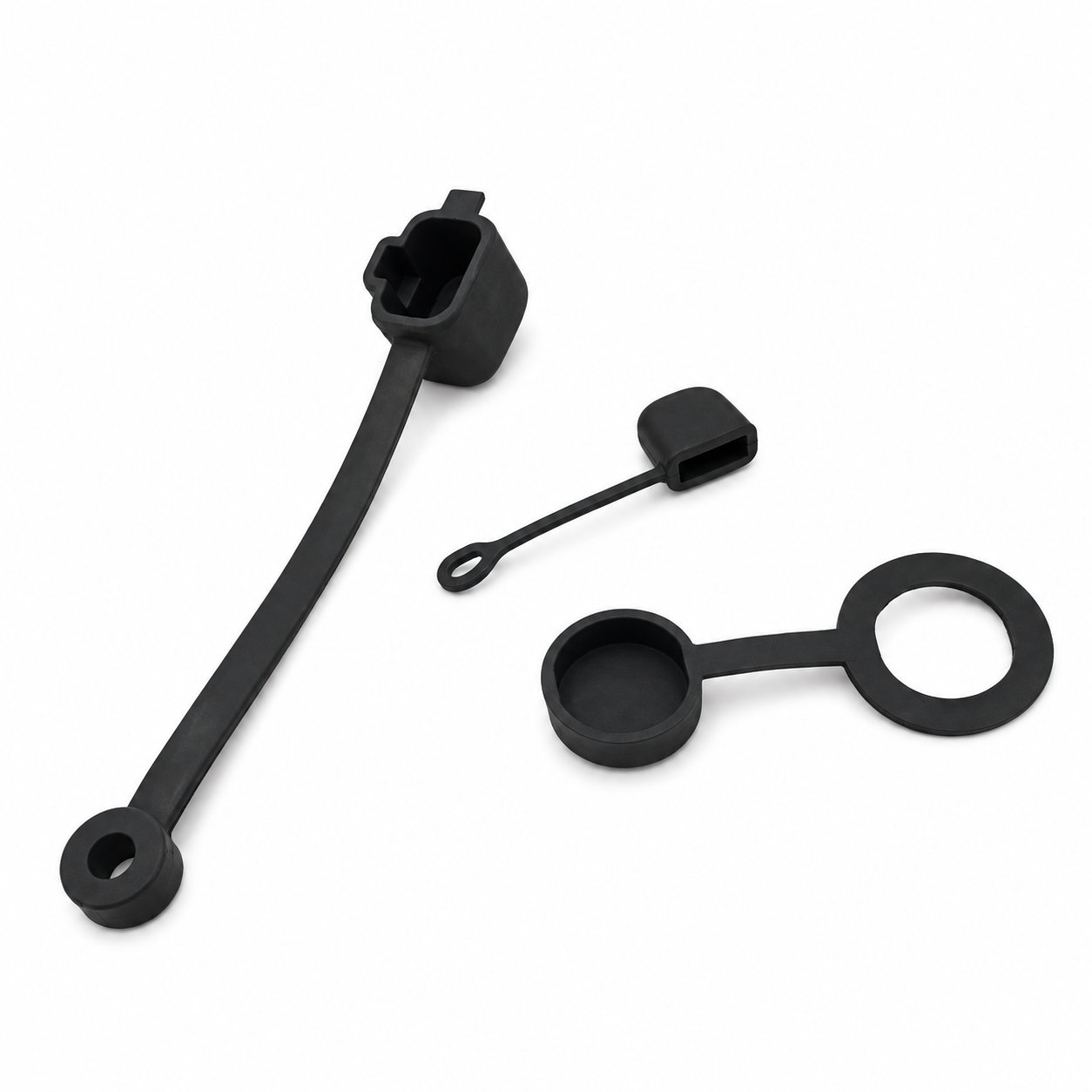 Waterproof rubber cover silicone connector caps