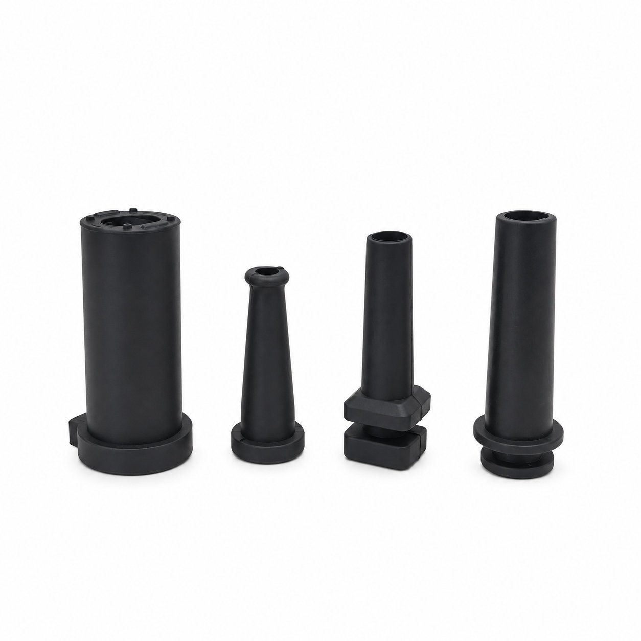 Bushing rubber connector for wire protection sleeve