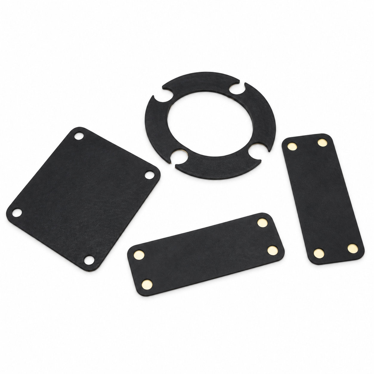 Antislip rectangular pad rubber shock absorber pad