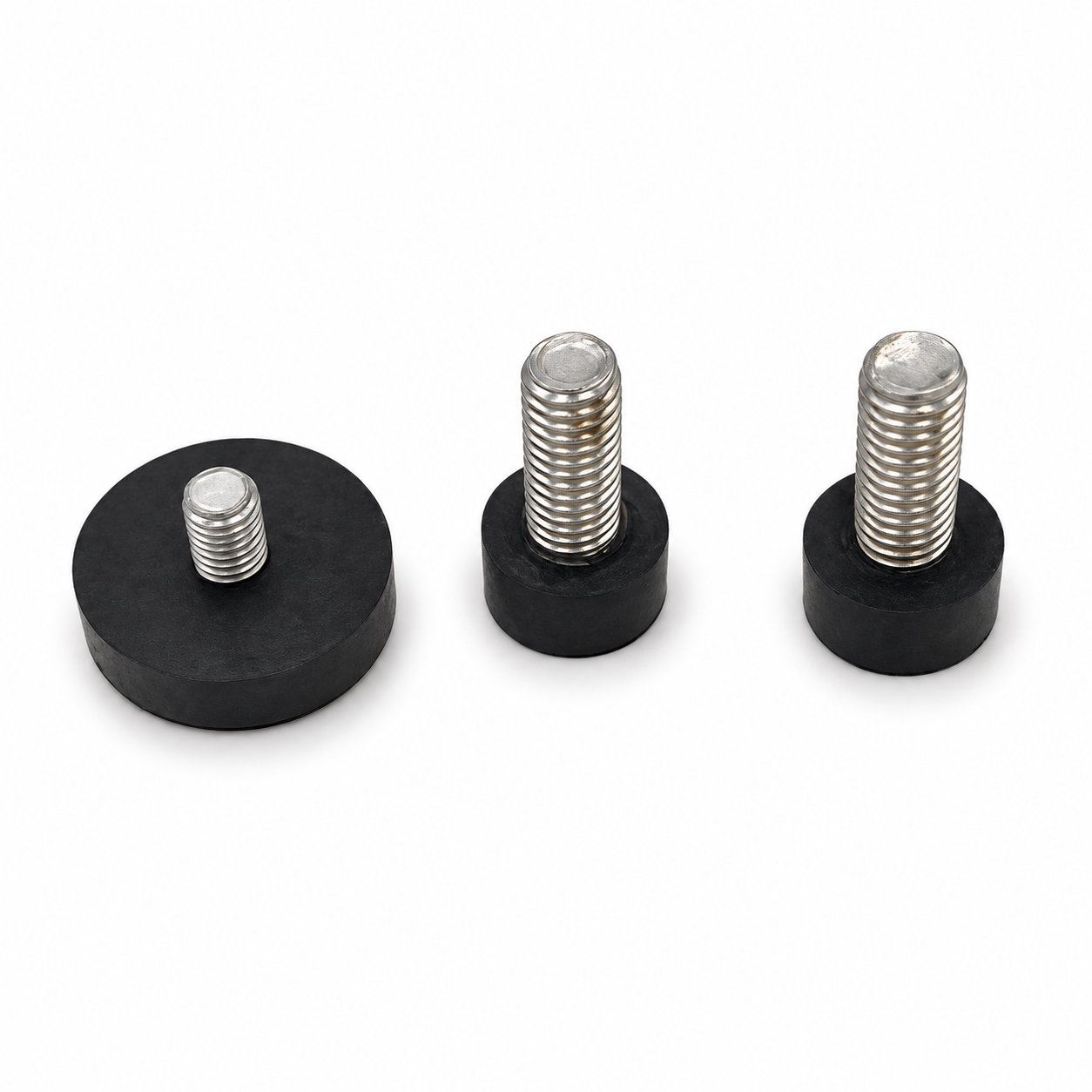 Adjustable furniture feet screw rubber bumpers