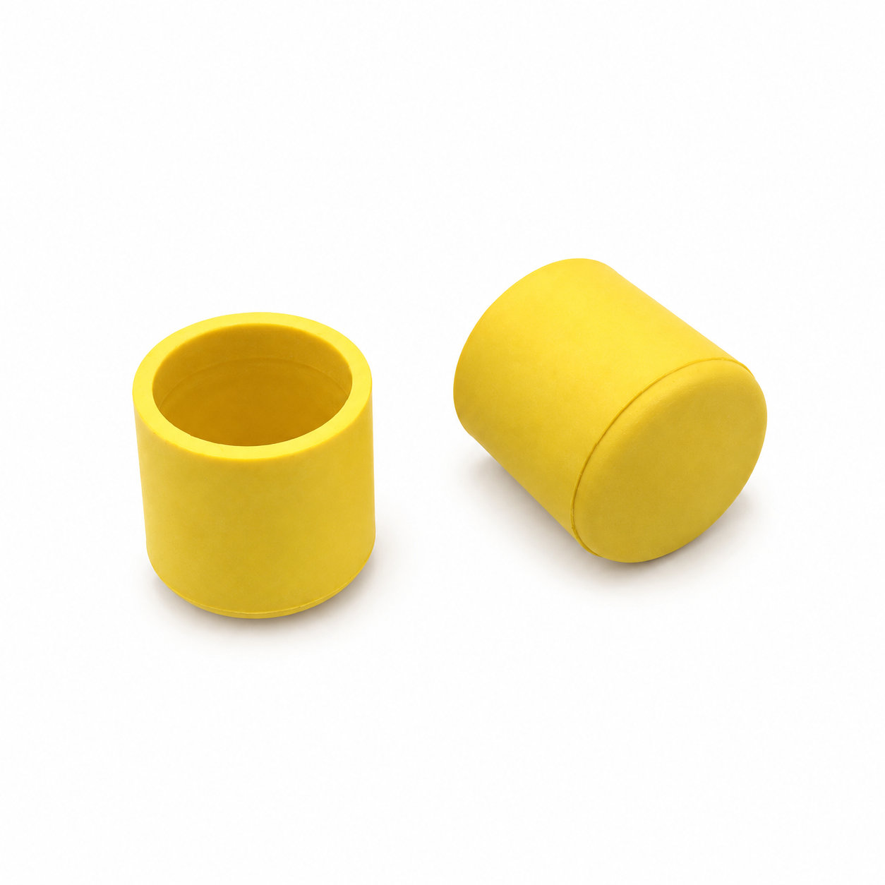 Custom made rubber silicone end cap for tubing