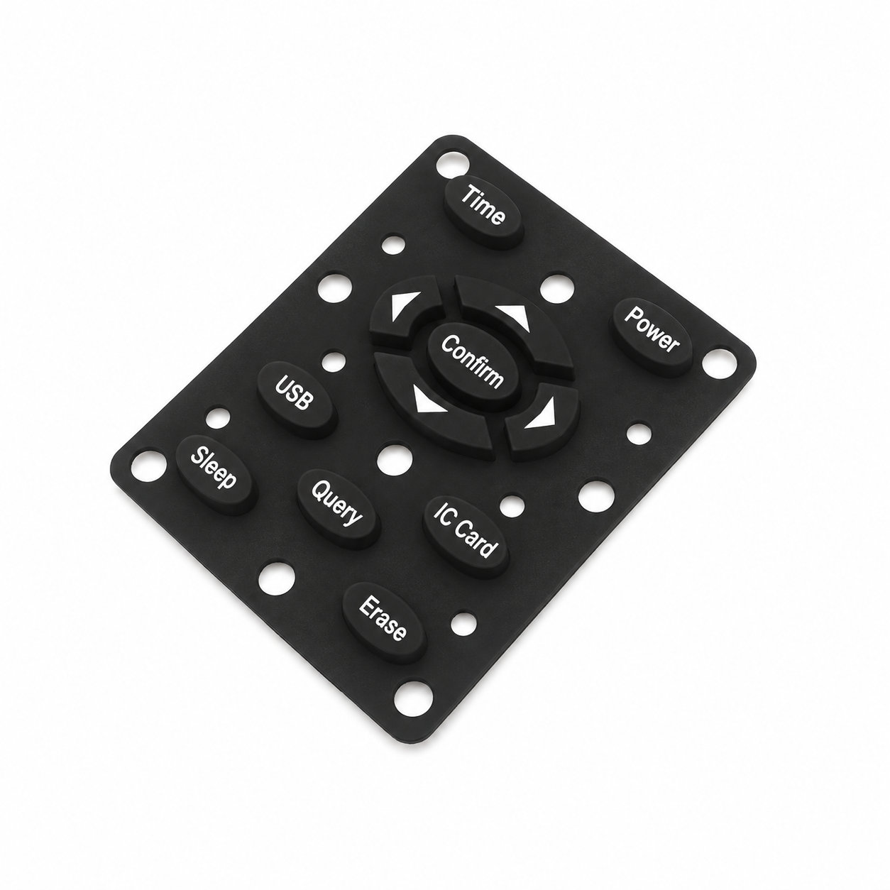 Custom made silicone PCB rubber keypad