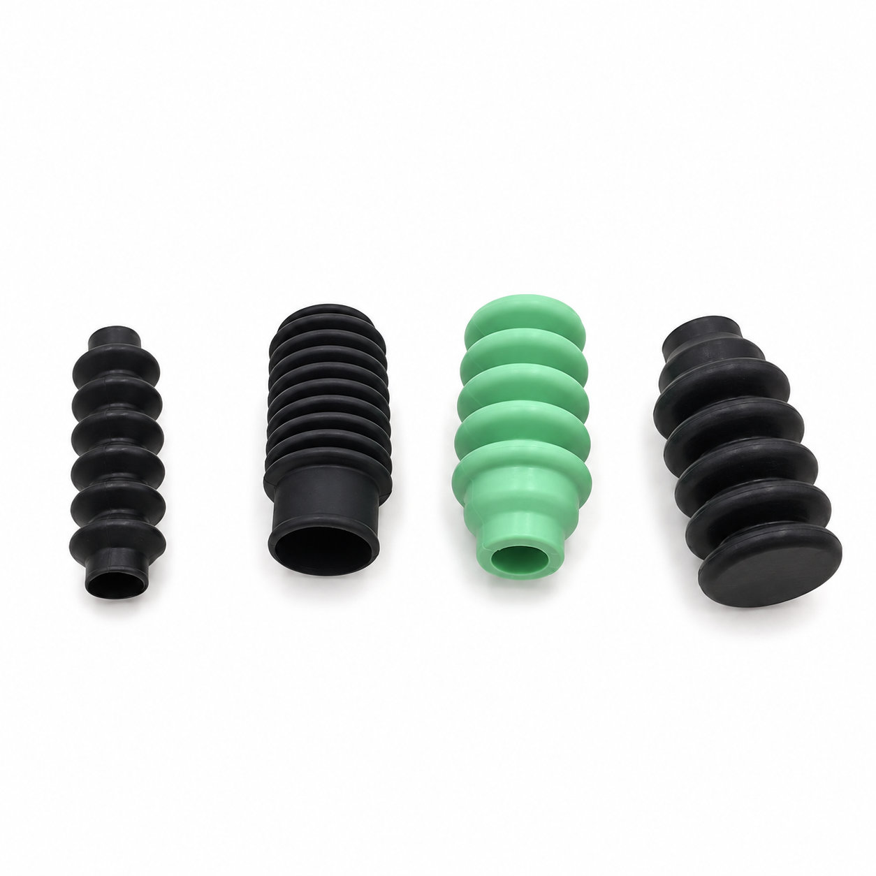 Custom made rubber bellows in pipe fitting