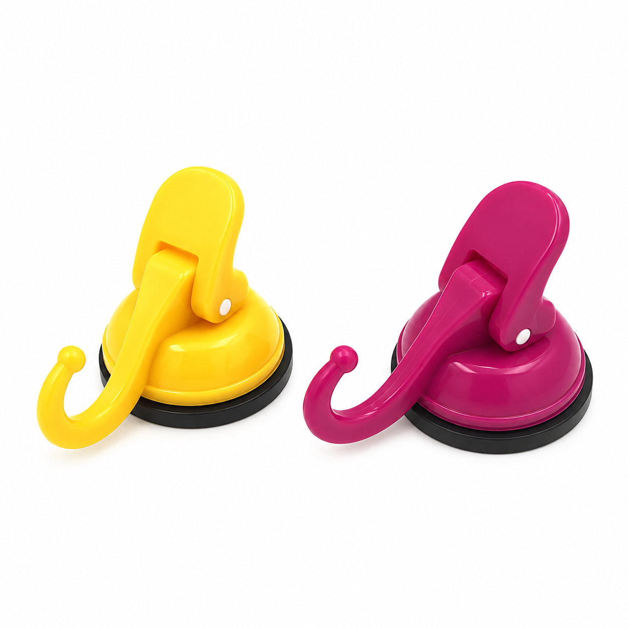 High strength suction cups with plastic hook