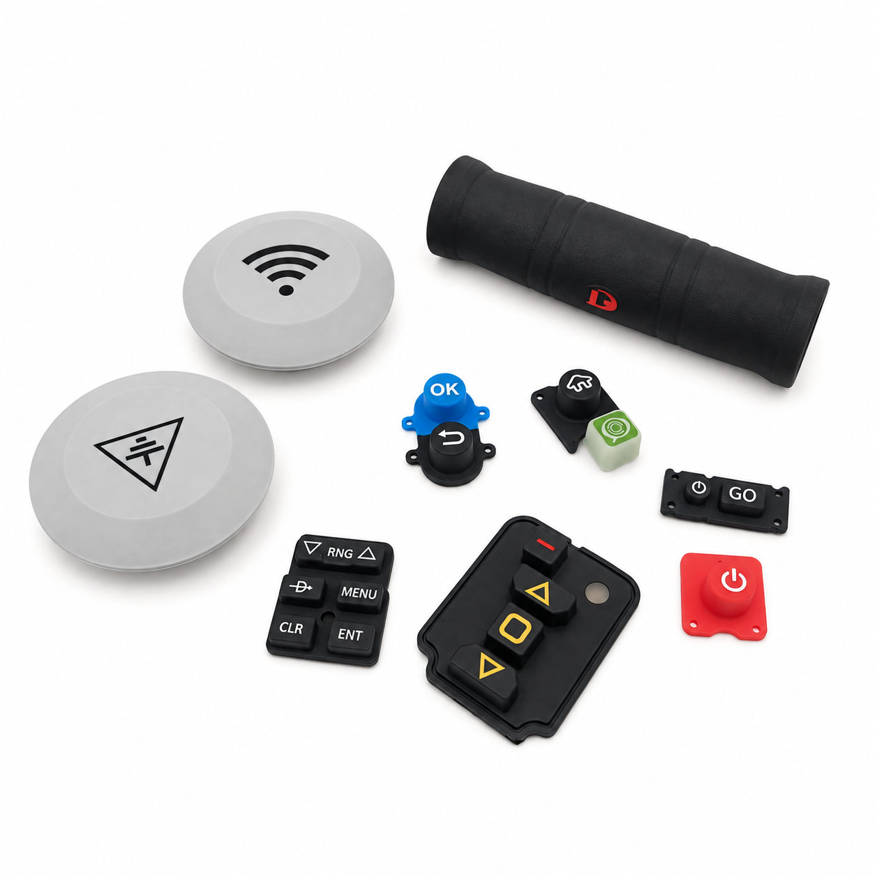 Custom made silicone printing keypads rubber plugs