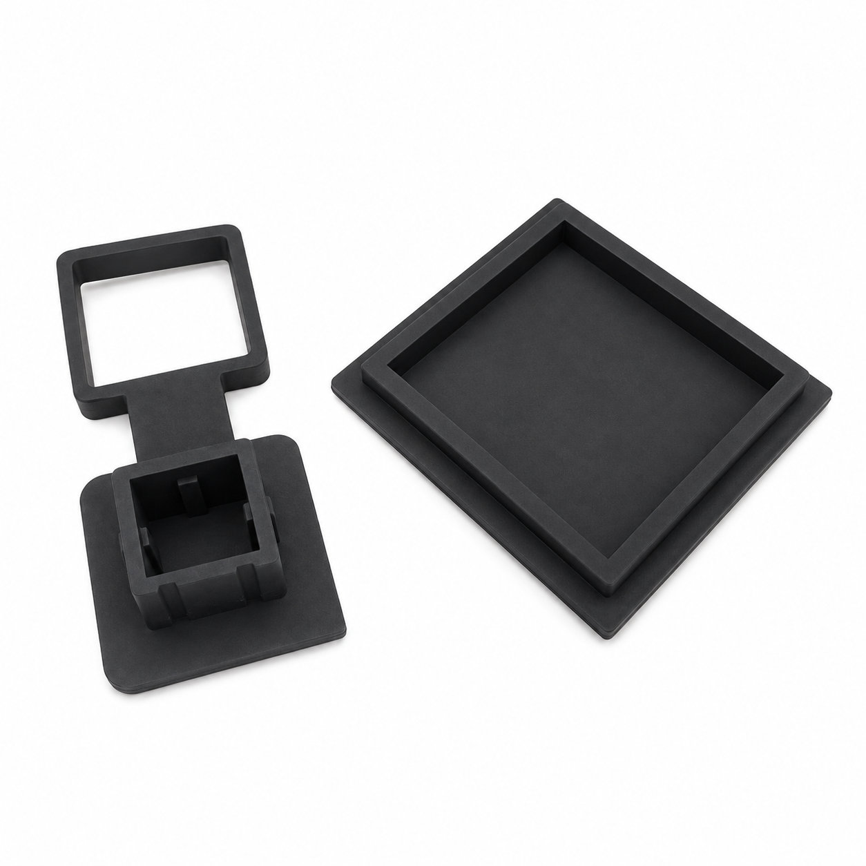 Molded square protective rubber cover caps