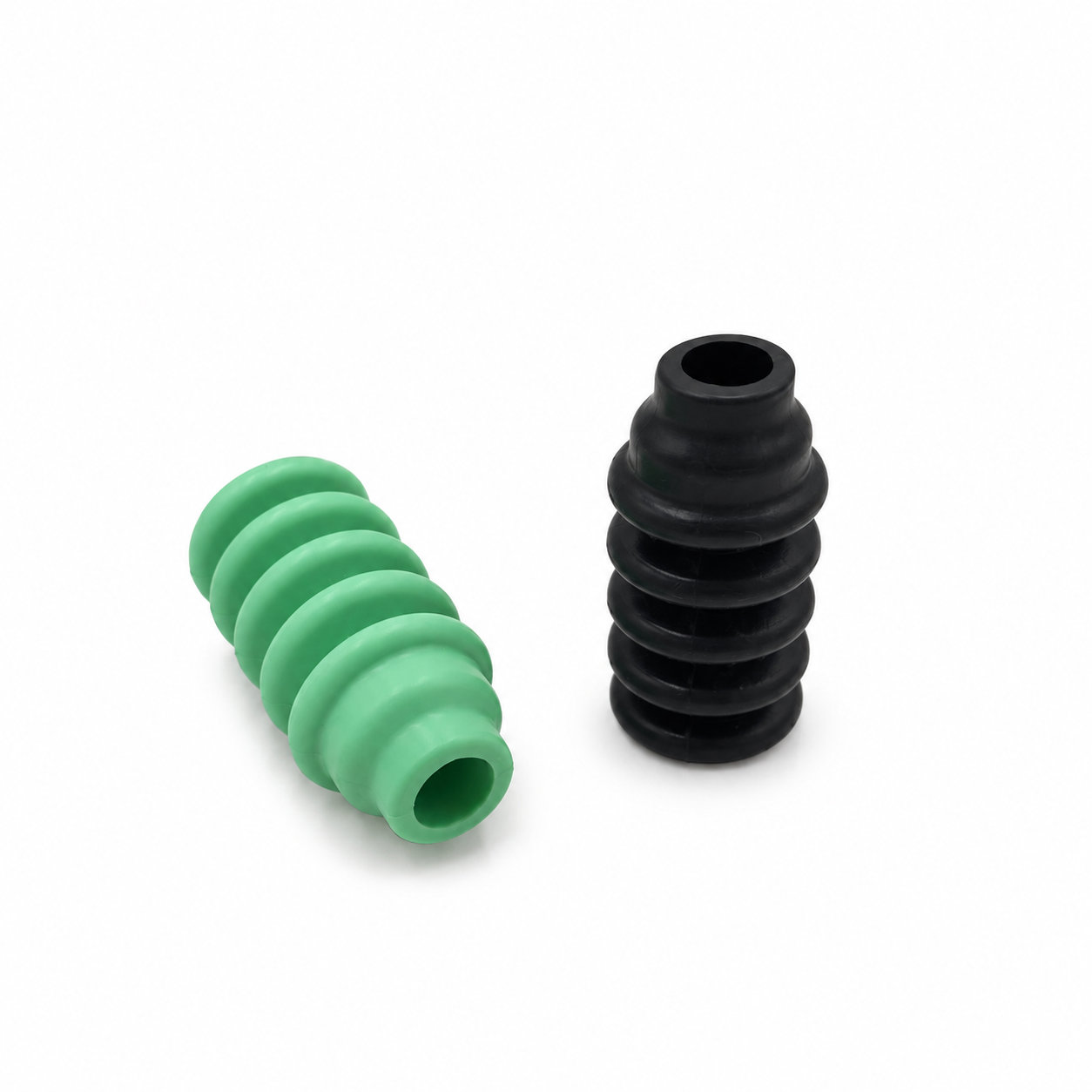 Moulded silicone bellows rubber compressible bellows