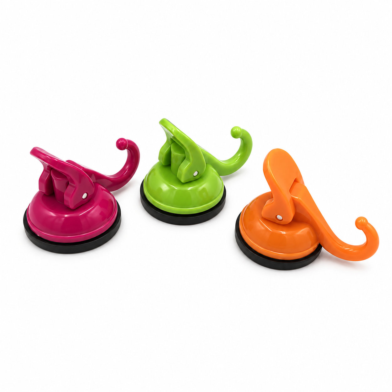 Plastic Vacuum Suction Cup with Hooks 60mm