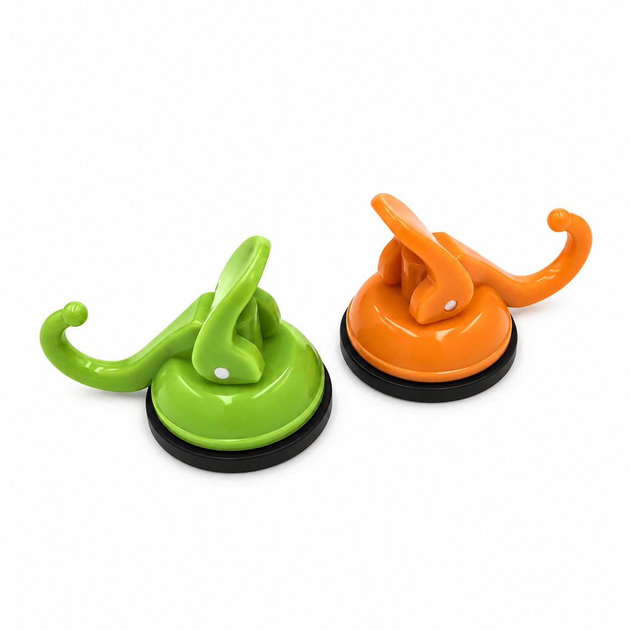 Suction cups with hooks