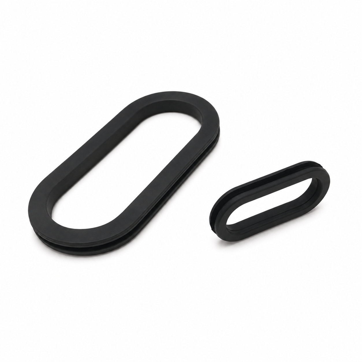 Rubber oval wire grommet