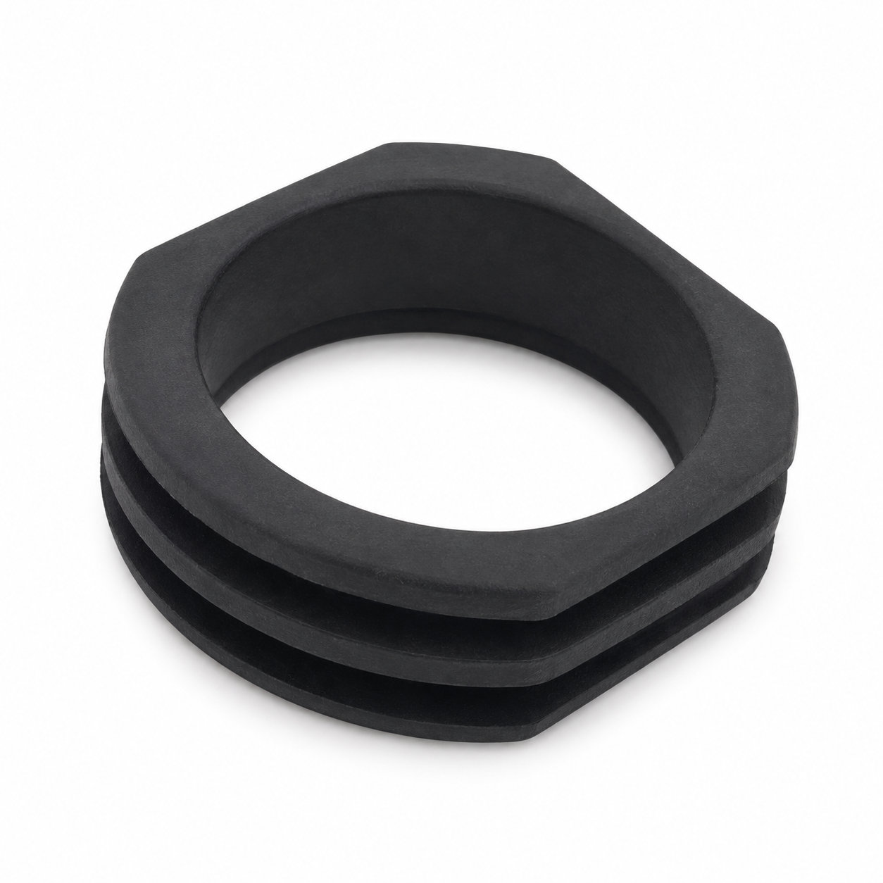 Custom rubber angled grommet
