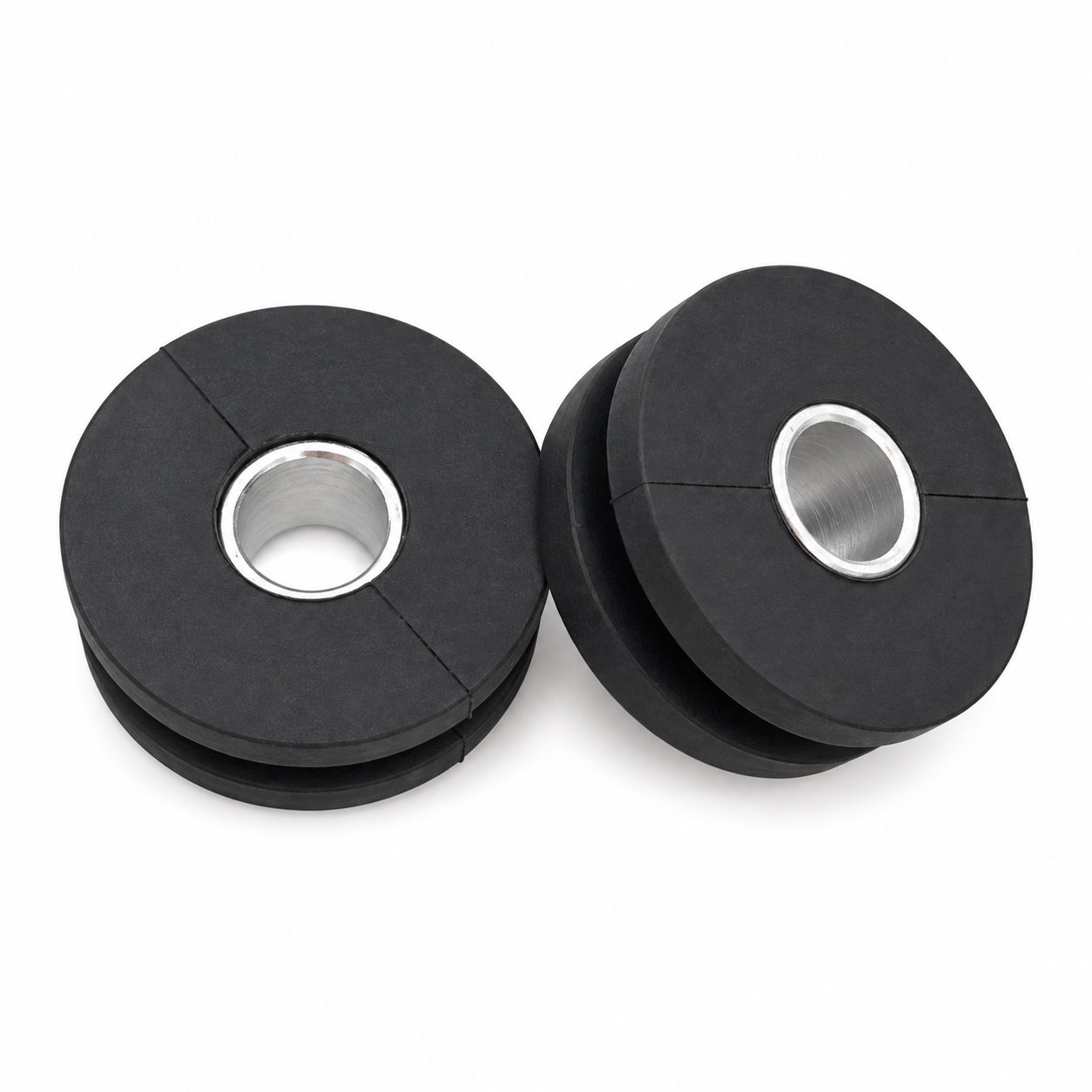 Small size rubber grommet with metal insert
