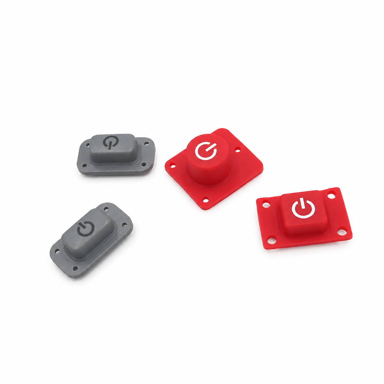 Conductive carbon pill keypad power silicone buttons
