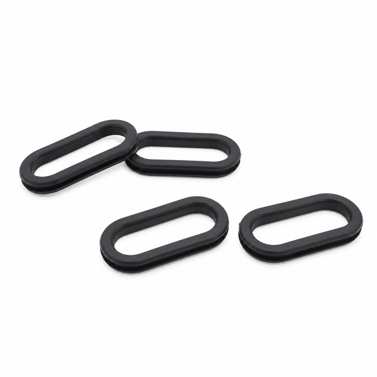 Silicone Rubber Oval Shaped Grommets