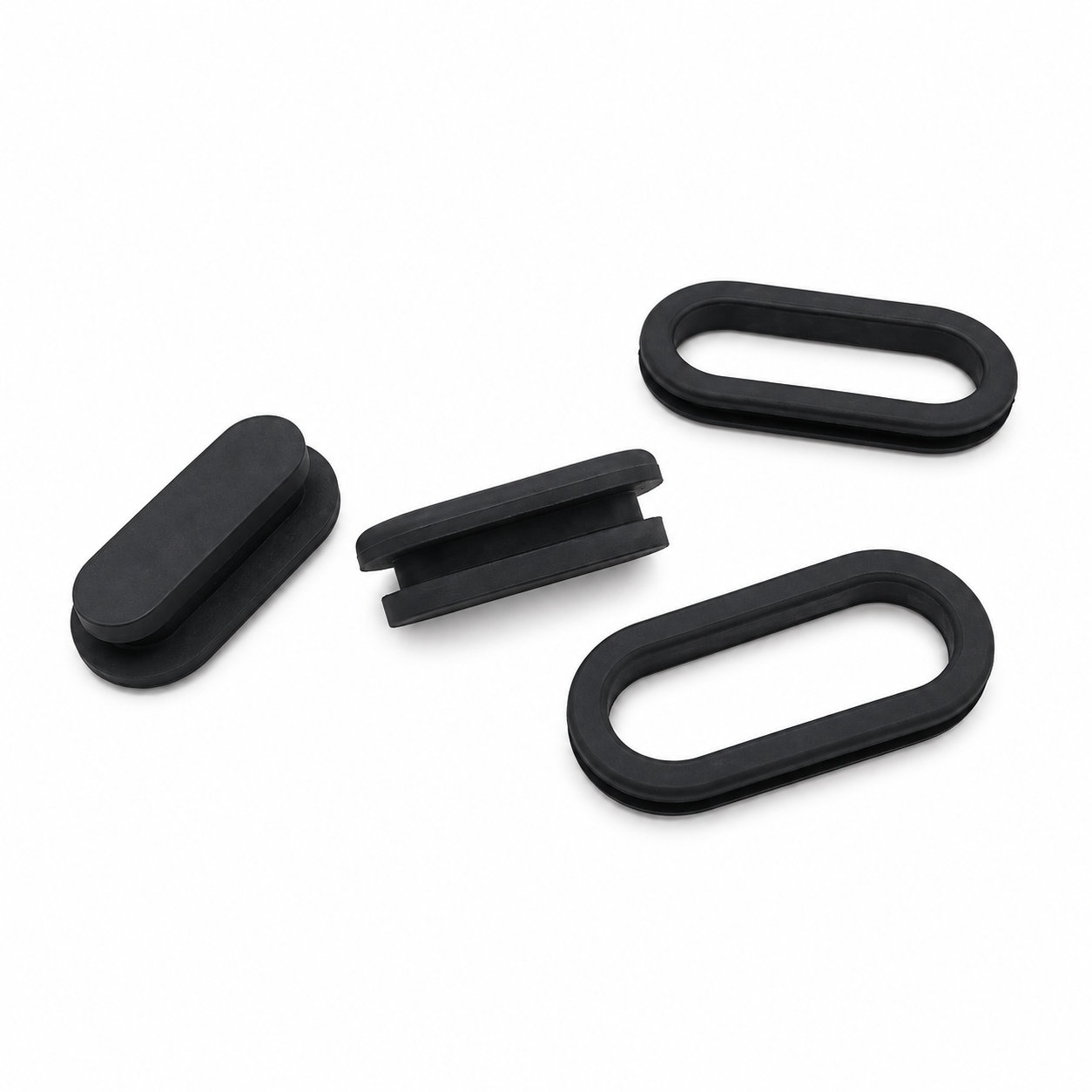 Customized pull through rubber grommets